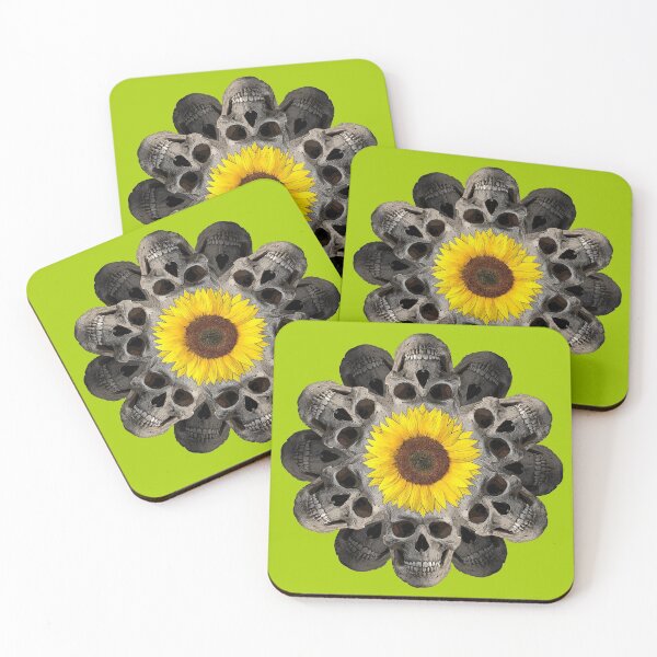 Item preview, Sunflower Skull Circle  designed and sold by Serro Design.