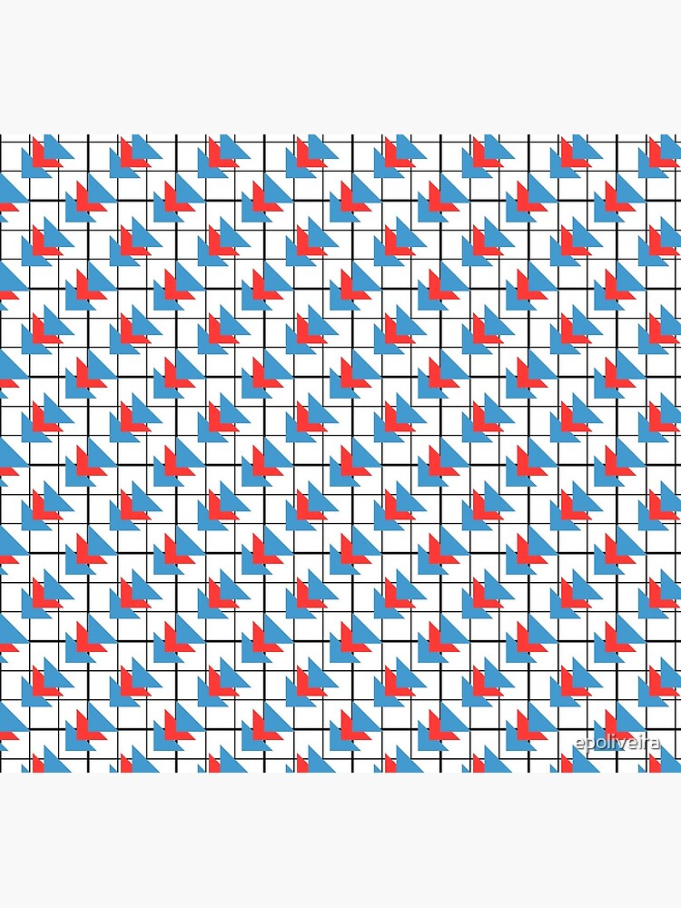 Modern Geometric Pattern - Colorful Triangles by epoliveira