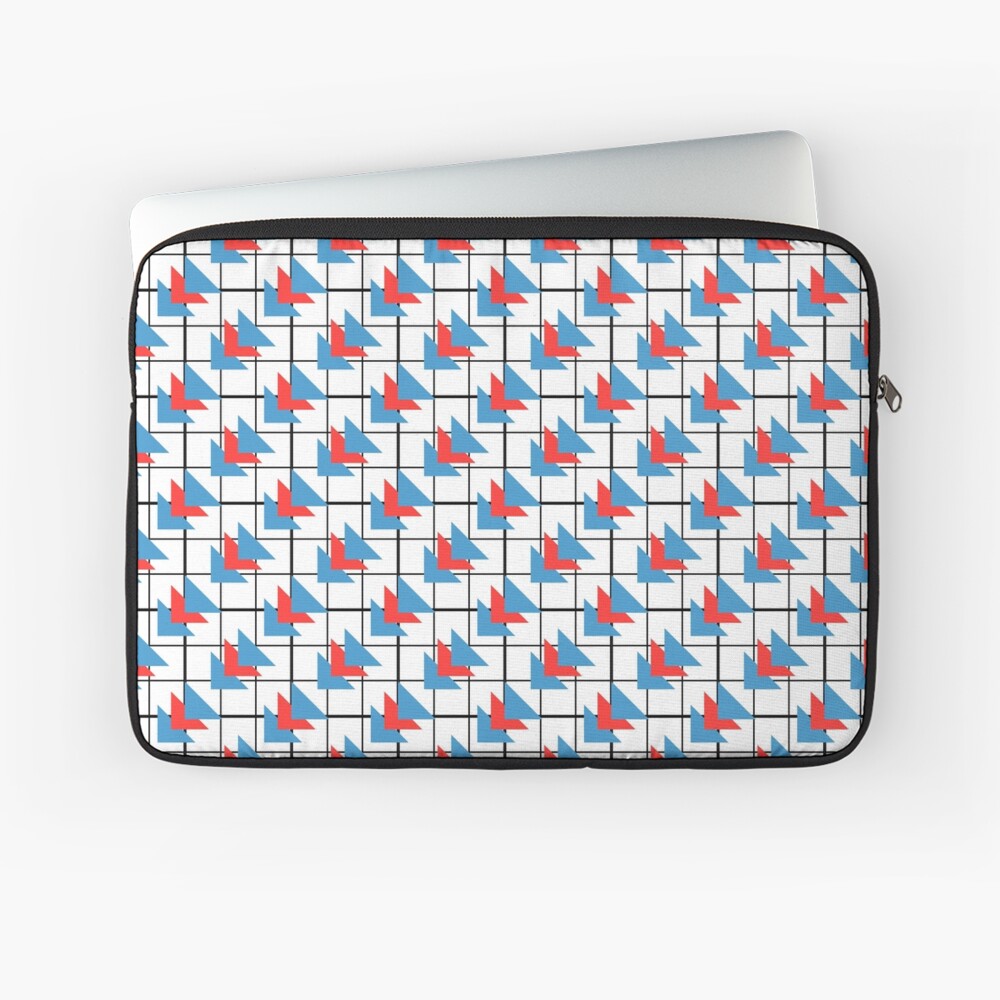 Modern Geometric Pattern - Colorful Triangles Laptop Sleeve