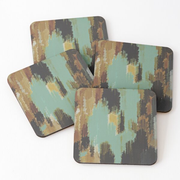 Item preview, brown blue and green painting texture abstract  designed and sold by Mrvell.