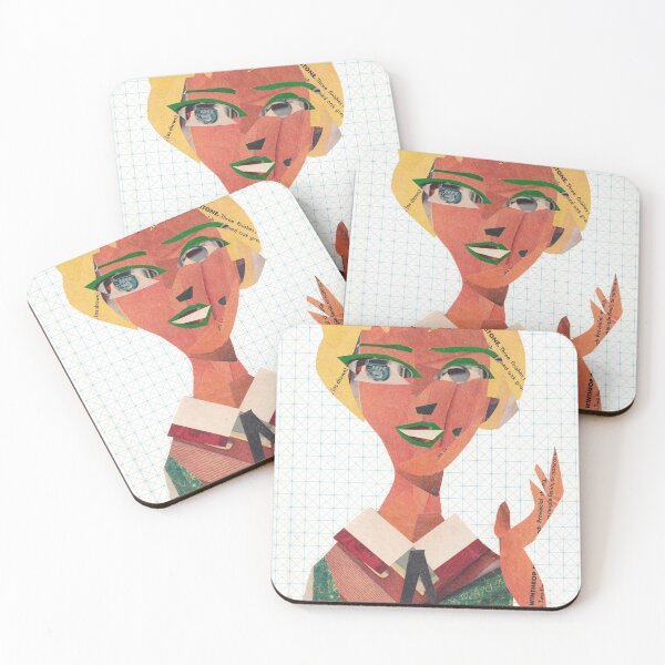 Item preview, Ginger Rogers in Tight Spot Collage Portrait designed and sold by paperkutter.