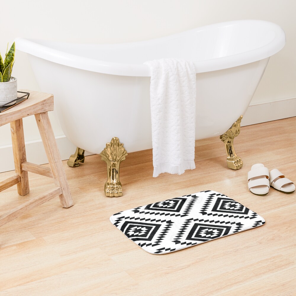 Ancient Aztec #3 Design Bath Mat