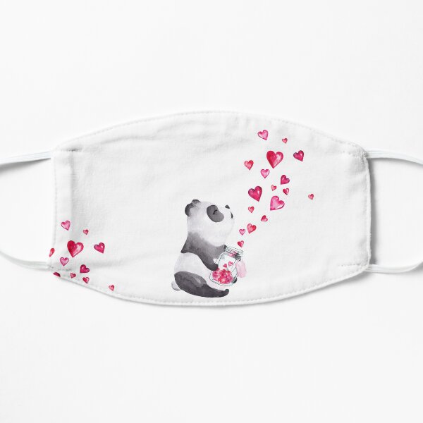 Panda Love Flat Mask