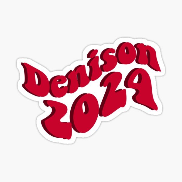 "Denison University 2024" Sticker by lettucex3 Redbubble