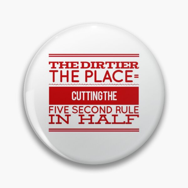 Item preview, The Dirtier the Place = Cutting The Five Second Rule In Half designed and sold by OfferHeat.
