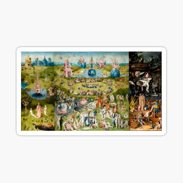 Hieronymus Bosch Der Garten der irdischen Freuden Sticker