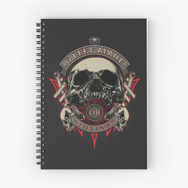 Item preview, 6 Feet Away Or 6 Feet Under 2020 Pandemic Skull designed and sold by eddyscanyon.
