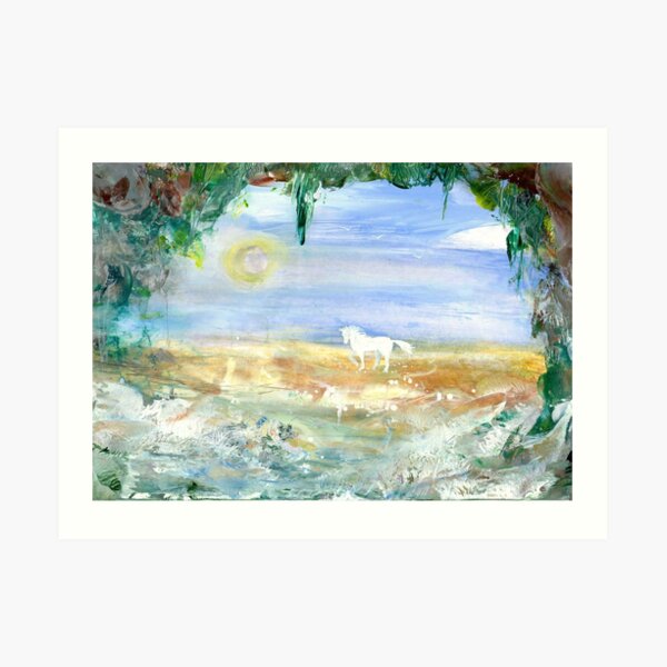 Dancing Hooves in Golden Light Art Print