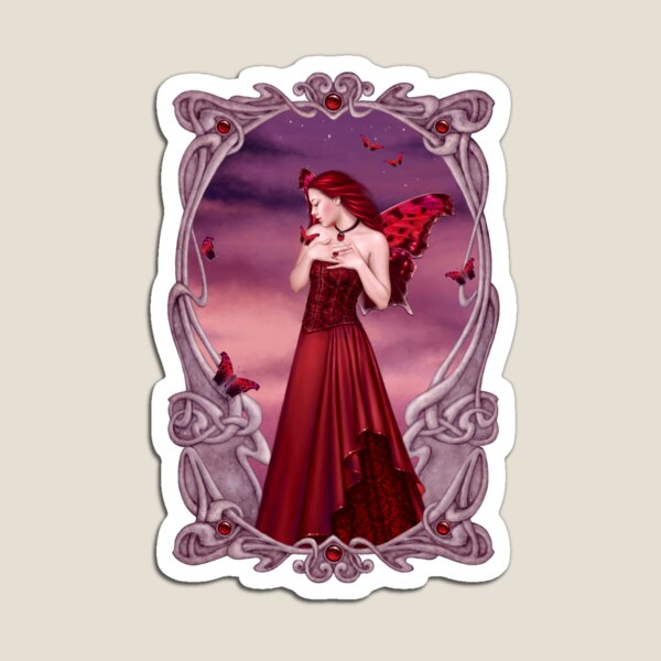 Item preview, Garnet Birthstone Fairy designed and sold by silverstars.