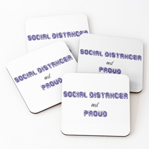 Item preview, Social Distancer And Proud Funny Quote designed and sold by MerchSpot.