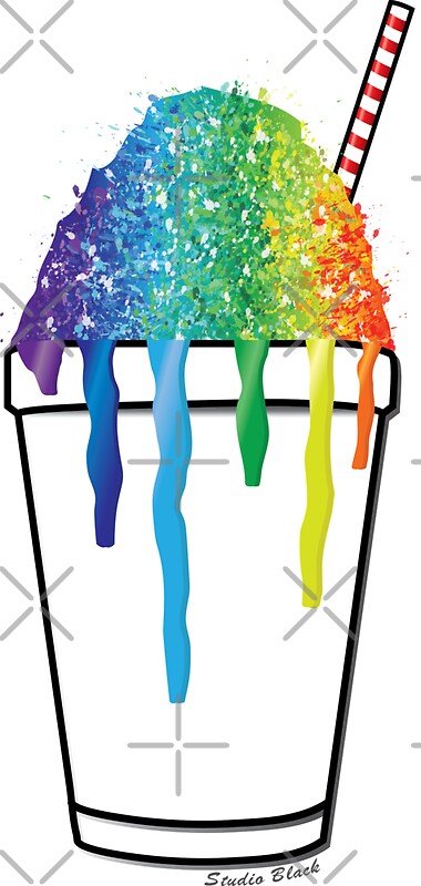 "Rainbow Snoball" Stickers by StudioBlack | Redbubble