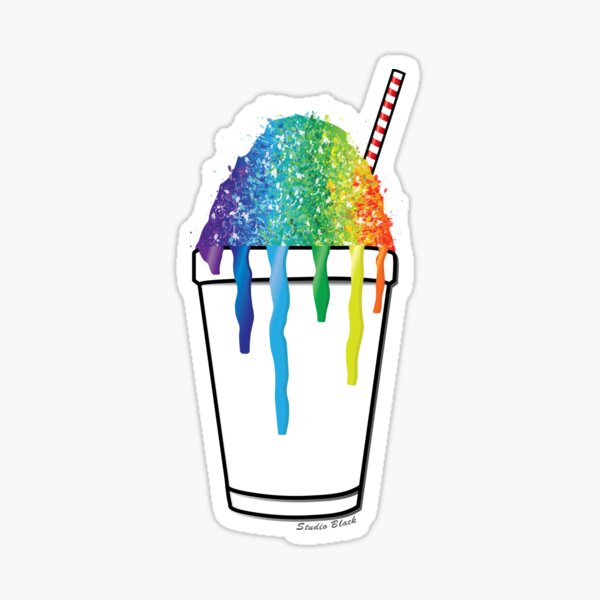Sweet Rainbow Snoball Colour Colorful Travel New Orleans Nola Louisiana Spring Summer Sticker