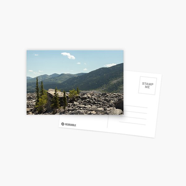 Bright day at Frank Slide Postcard