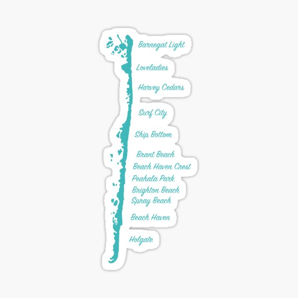 Item preview, LBI Towns Map designed and sold by marykatebuckman.