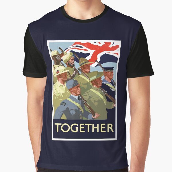 Vista previa del artículo con la obra «Juntos - Imperio Británico WWII», diseñado y vendido por warishellstore.