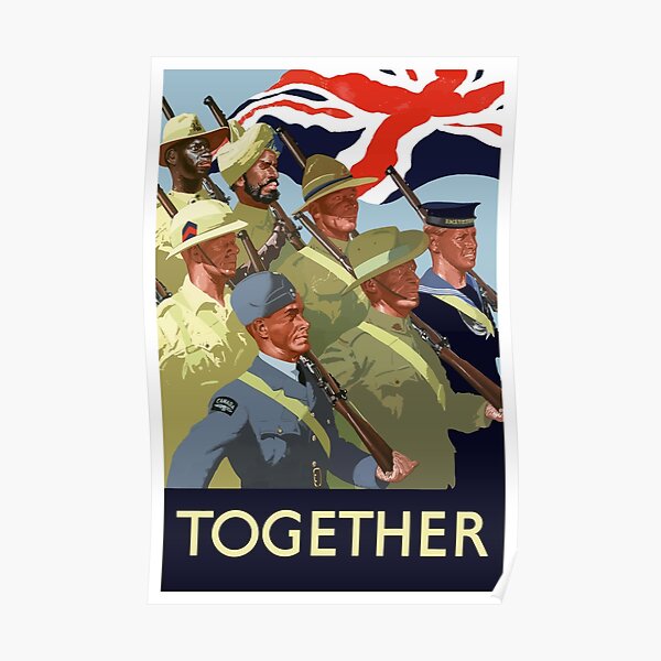 Together -- British Empire WWII Poster