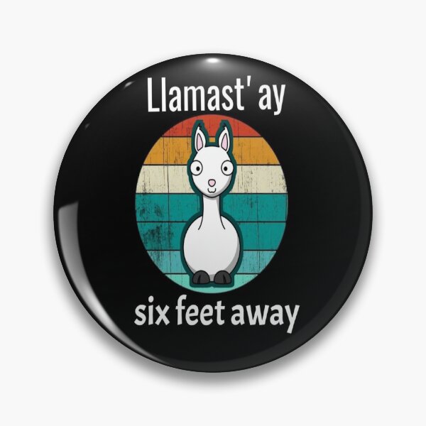 Item preview, social Distancing six Feet Away Llamastay Yoga Tee Llama Social Distancing Gift Sarcastic Quarantine Humour Quote Apparel vintage idea design black and white llamast'ay designed and sold by Chamssou.