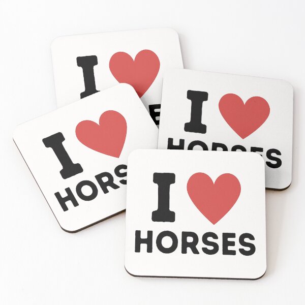 Item preview, I Love Horses designed and sold by ZEDSOU ⭐⭐⭐⭐⭐.