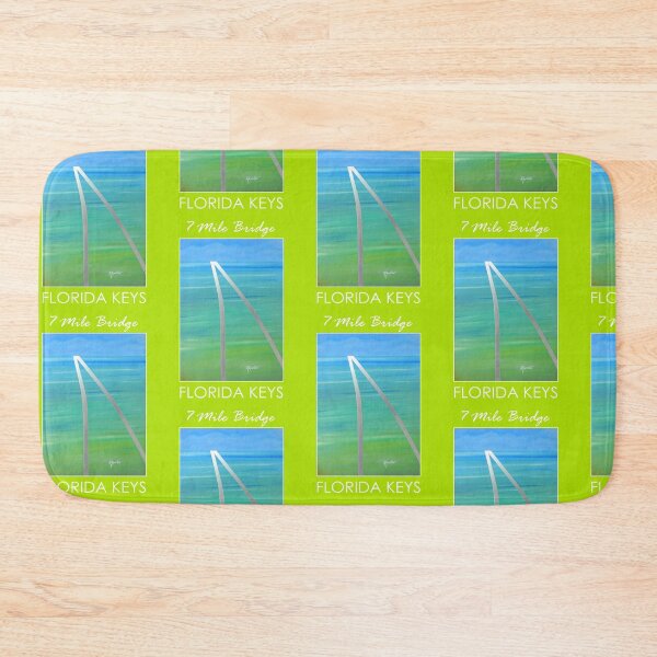 Item preview, Seven Mile Bridge Florida Keys w/key lime border designed and sold by Motorzooi.