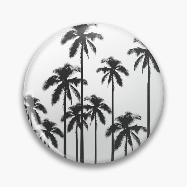 Item preview, Black and White Exotic Tropical Palm Trees designed and sold by Blkstrawberry.