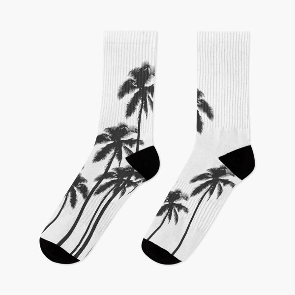 Item preview, Black and White Exotic Tropical Palm Trees designed and sold by Blkstrawberry.