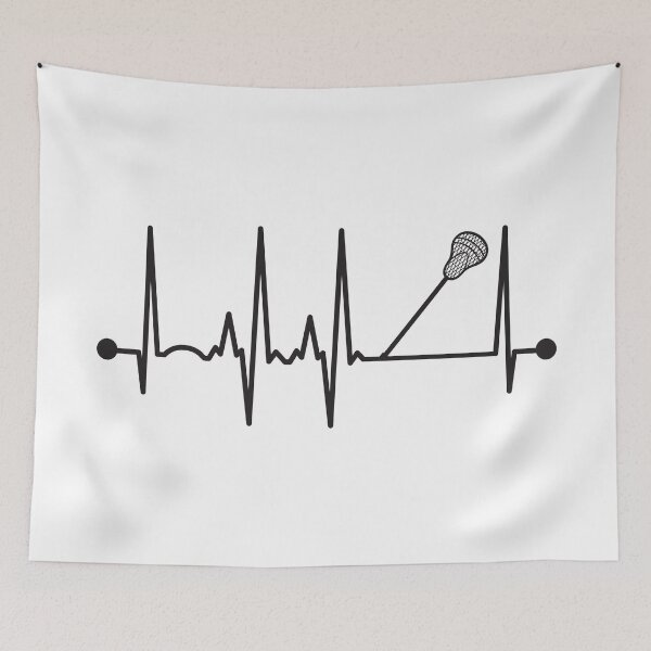 Item preview, Lacrosse Heartbeat designed and sold by teesaurus.