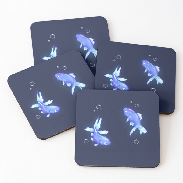 Item preview, Blue Gold Fish designed and sold by Eden Jackson.