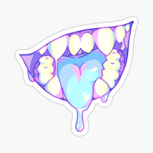 neon maw Sticker