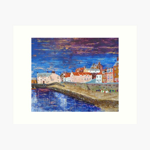 Cellardyke Harbour, Fife Art Print