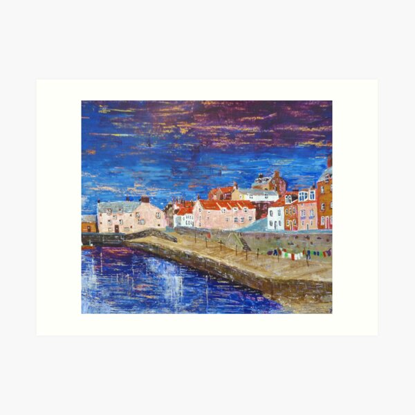 Cellardyke Harbour, Fife Art Print