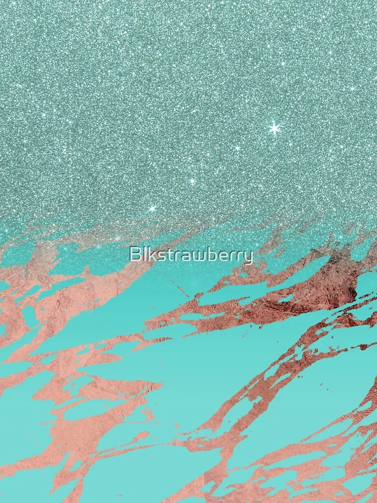 Modern Rose Gold Teal Marble Glitter Gradient" A-Line Dress for Sale by  Blkstrawberry | Redbubble