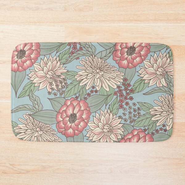 Item preview, Vintage Pink Ivory Cream Hand Drawn Flowers designed and sold by Blkstrawberry.