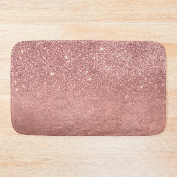 Item preview, Girly Faux Rose Gold Glitter Crumbled Foil Ombre designed and sold by Blkstrawberry.