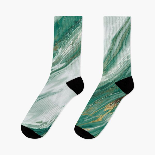 Item preview, Emerald Jade Green Gold Accented Painted Marble designed and sold by Blkstrawberry.