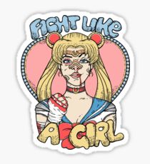 Sailor Moon- Fight Like a Girl Sticker