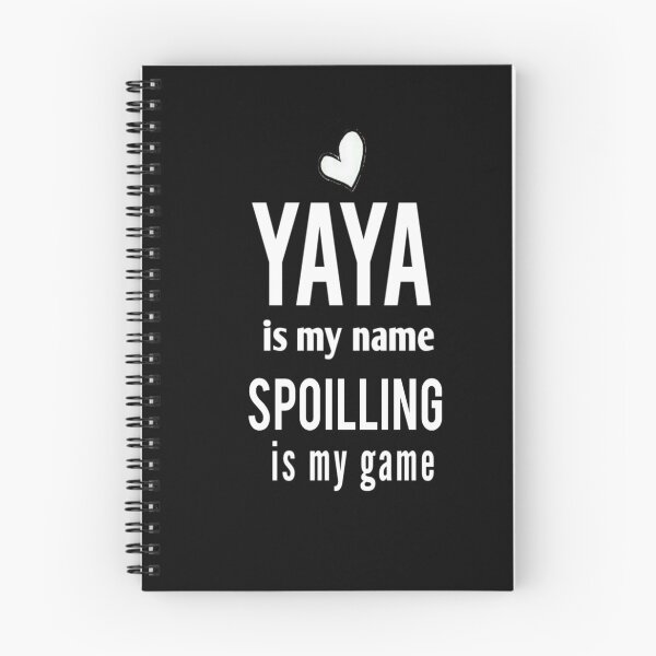 Item preview, Yaya Is My Name spoiling is my game : Funny Yaya Shirt Gifts for Yaya Grandmother Best Gift Idea for Yaya Birthday Christmas Mothers Day Present heart idea design designed and sold by Chamssou.