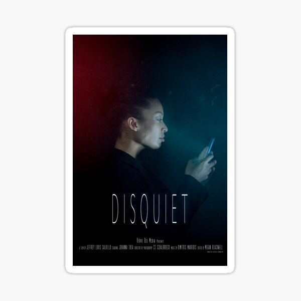 Disquiet Short Film Official Poster Sticker