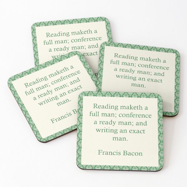 Item preview, Francis Bacon Quote - Antique Pattern designed and sold by WritersSpot.