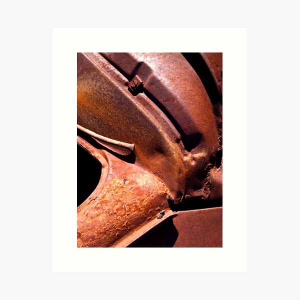 RUSTY CONVOLUTIONS Art Print