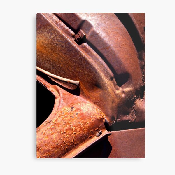 RUSTY CONVOLUTIONS Metal Print