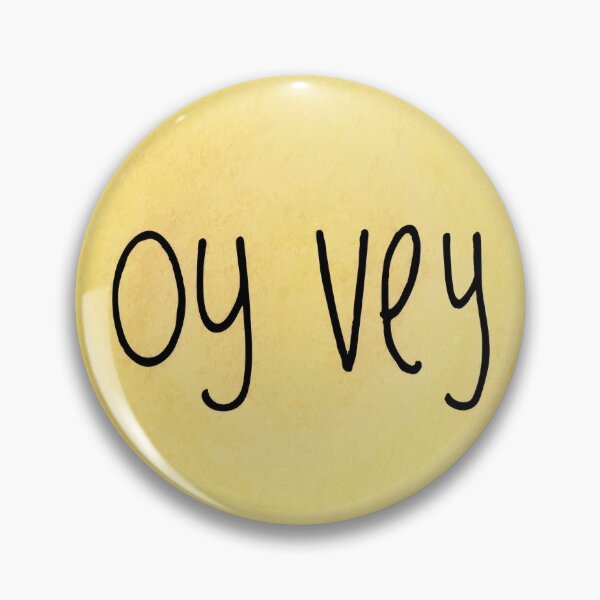 Item preview, Oy Vey Yellow Watercolor and Ink Print designed and sold by DorkRind.