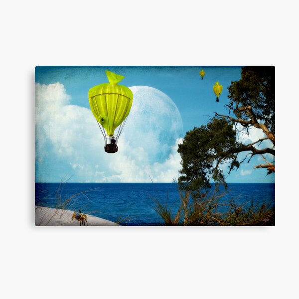 Yellow Fish_Balloons Canvas Print