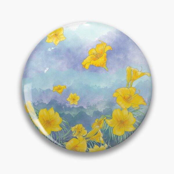 Item preview, Daylily flowers over stormy sky designed and sold by Andreea Dumez.