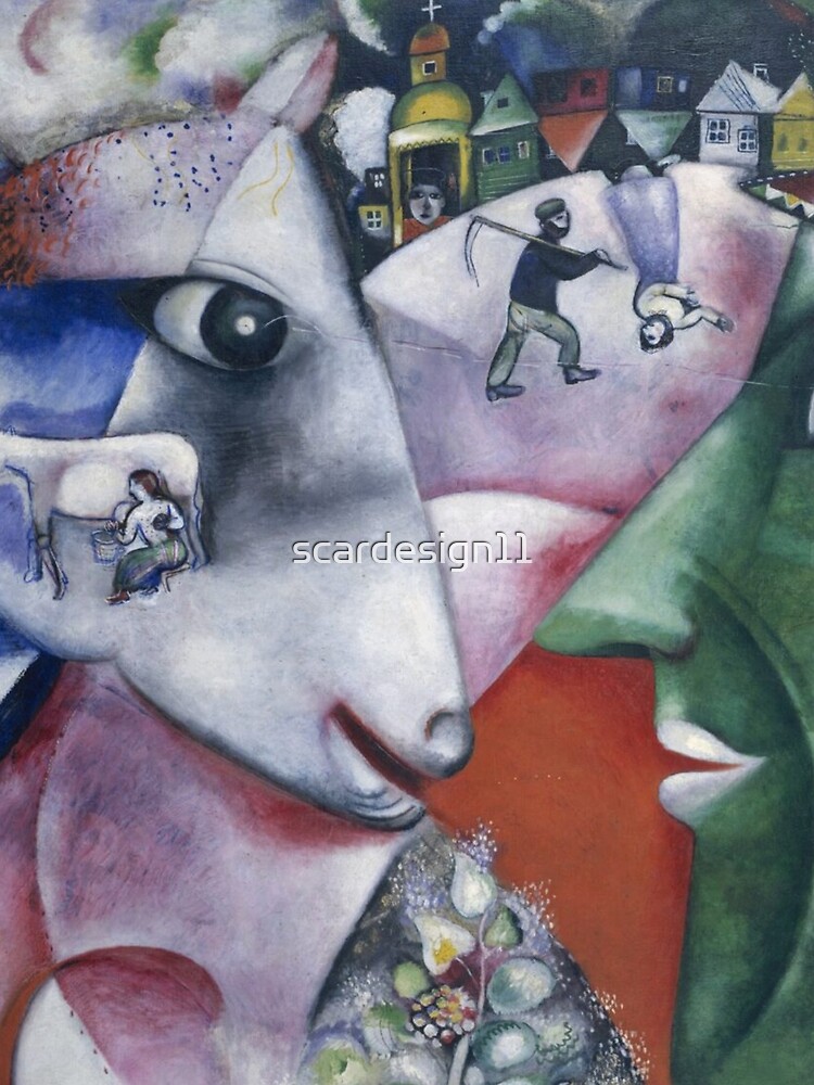 Marc Chagall - I and the Village by scardesign11