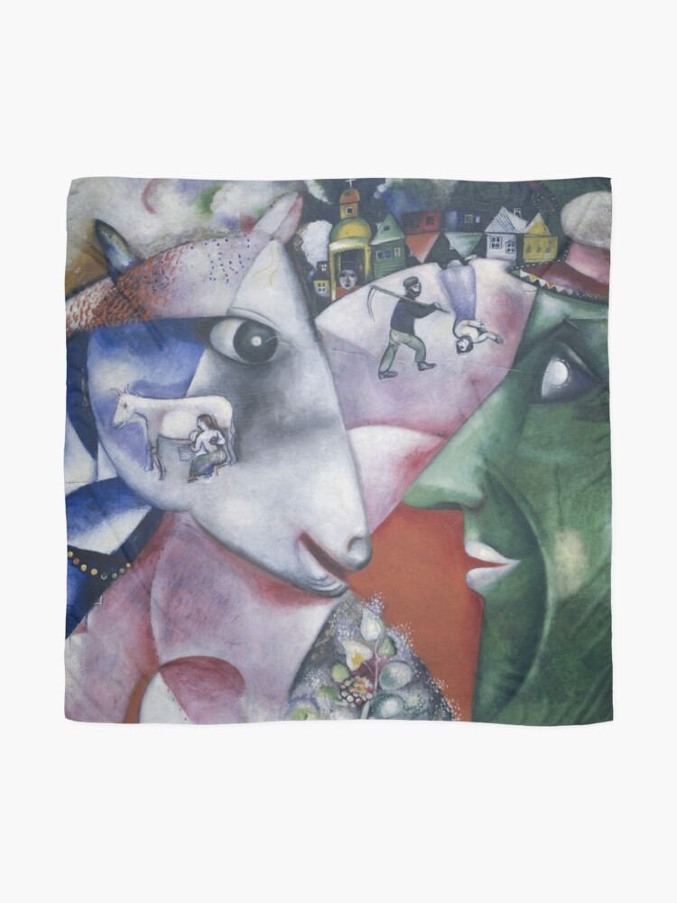 Alternate view of Marc Chagall - I and the Village Scarf