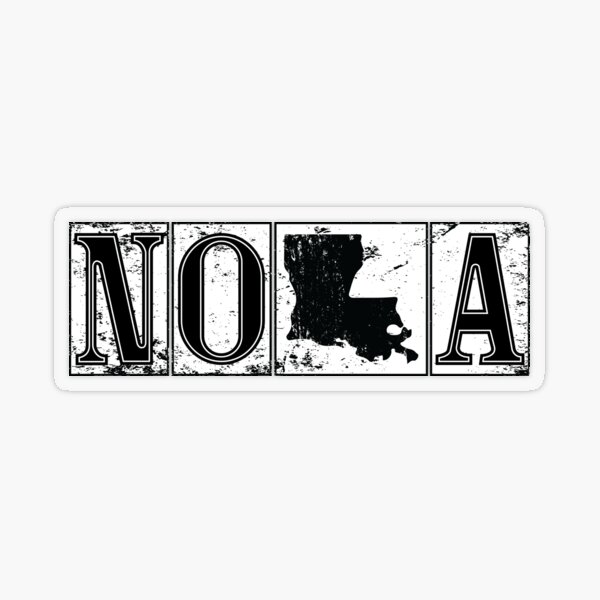 Iconic New Orleans Nola Louisiana French Quarter Street Tiles Travel Lifestyle Transparent Sticker