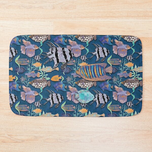 Item preview, Ultramarine blue exotic fish tank designed and sold by Andreea Dumez.