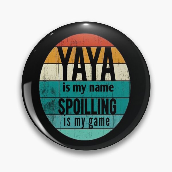 Item preview, Yaya Is My Name spoiling is my game : Funny Yaya Shirt Gifts for Yaya Grandmother Best Gift Idea for Yaya Birthday Christmas Mothers Day Present vintage idea design designed and sold by Chamssou.