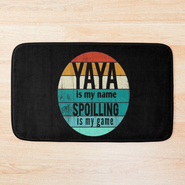 Item preview, Yaya Is My Name spoiling is my game : Funny Yaya Shirt Gifts for Yaya Grandmother Best Gift Idea for Yaya Birthday Christmas Mothers Day Present vintage idea design designed and sold by Chamssou.