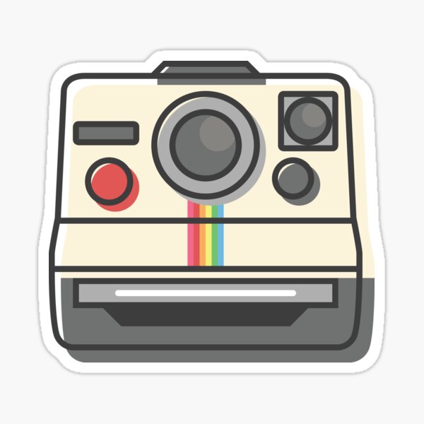 Vintage Instant Camera Sticker